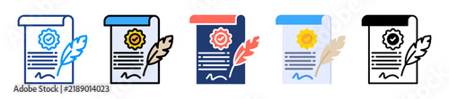 Notary Icon Sheet Multiple Style Collection 