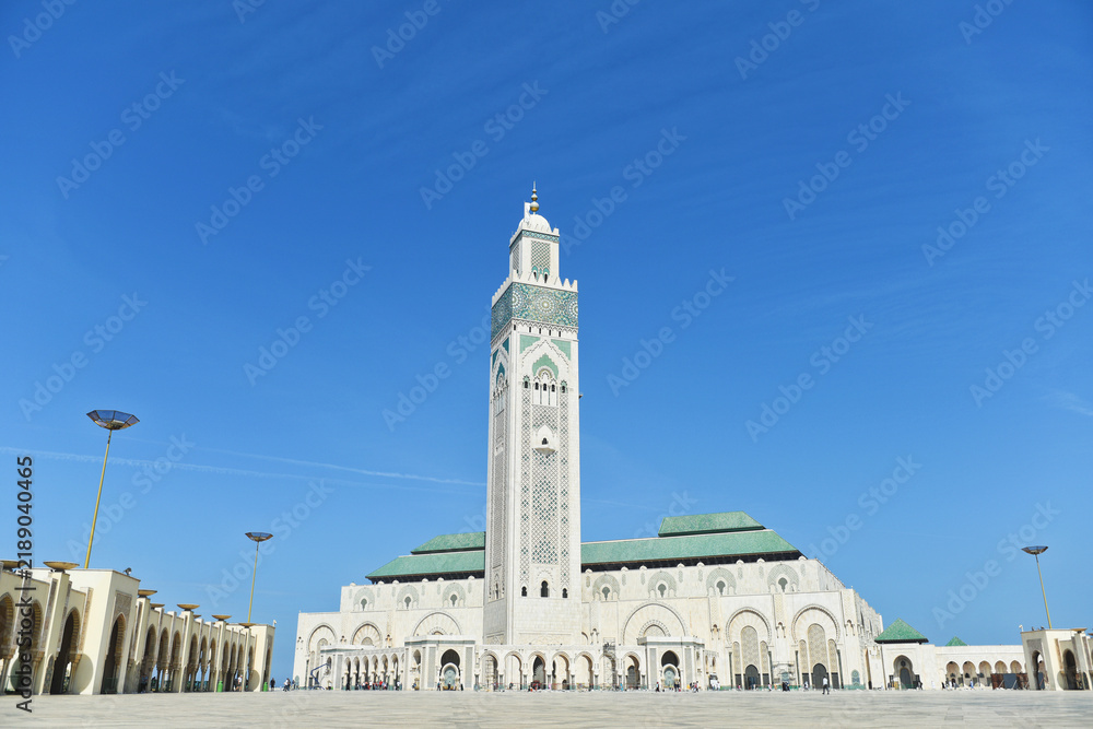 Obraz premium Hassan II Mosque Casablanca Morocco - Iconic Islamic Architecture