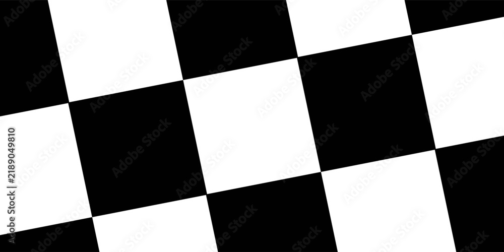 Obraz premium Checkered flag wave on white background design for sport race championship vector illustration.