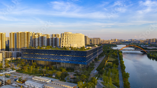 Foto Scenic View Of North Canal Museum Phase In Gongshu District Hangzhou