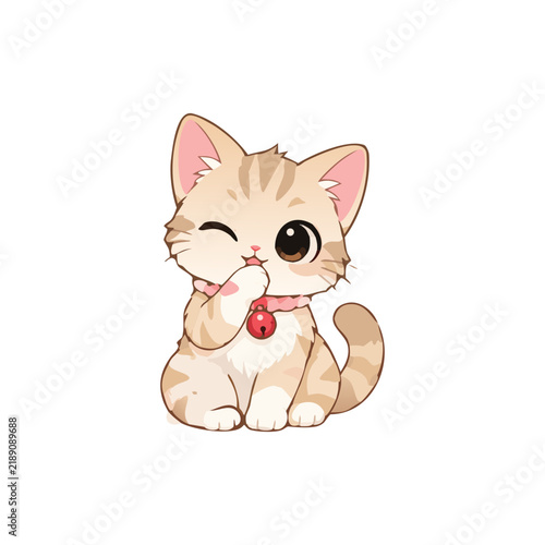 Принти на полотні cute cat mocca tabby