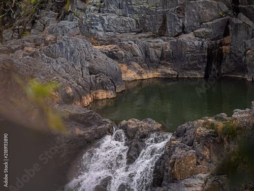 Rock Pool With Small Falls