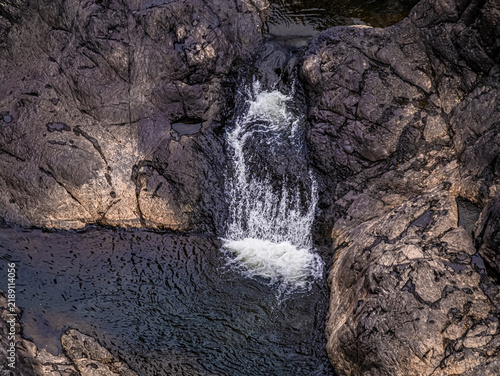 Small Falls Below Rock Pool
