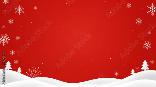 Obraz na płótnie red christmas background