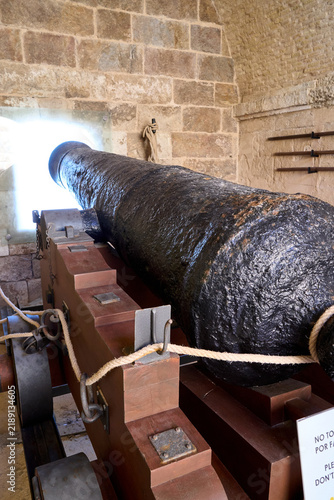 Located inside the Castello Maniace, this cannon serves as a reminder of the island's rich past, offering a glimpse into ancient weaponry.