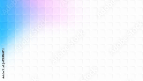 Obraz na płótnie Abstract cubic glass pattern gradient background with blue and pink light