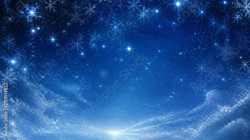 Obraz na płótnie blue background with stars