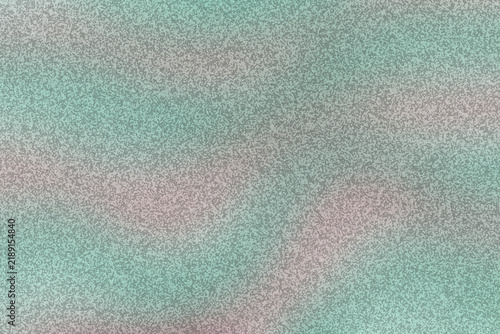 Abstract grainy background with soft mint green and pastel pink gradient waves