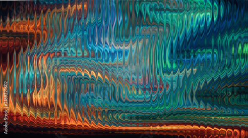Fotografie vibrant turquoise and deep blue liquid wave, bright cyan and navy fluid flow, hi
