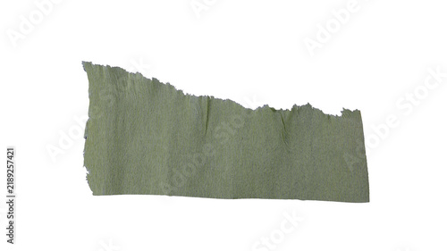 Thin crepe paper, torn and frayed, isolated on a transparent background.