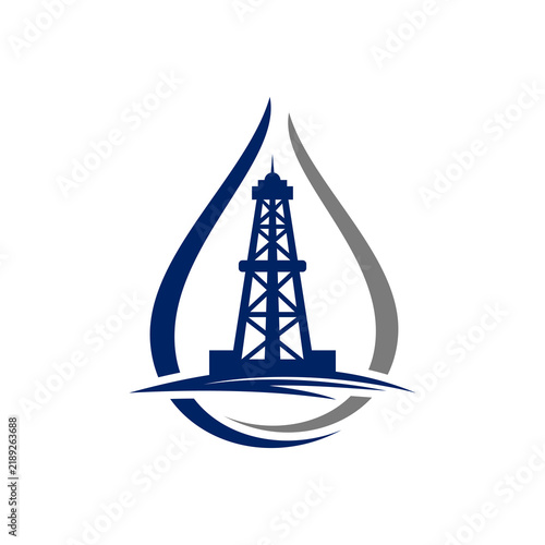 Oil and gas industry logo,  industy logo design vector, oil logo, oil logo template. vector icon.