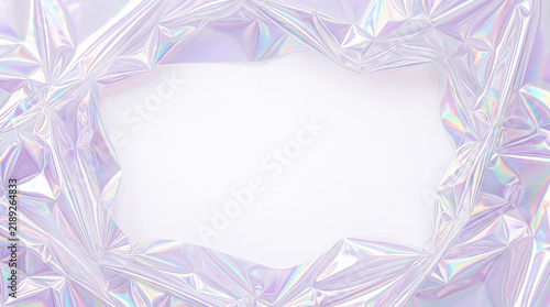Faceted crystal frame mockup