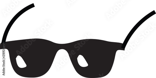 Sunglasses Eyewear Black Silhouette Vector Icon