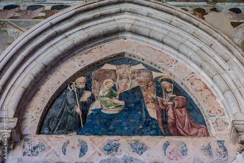 Quadro su tela Subiaco. The Monastery of Saint Scholastica