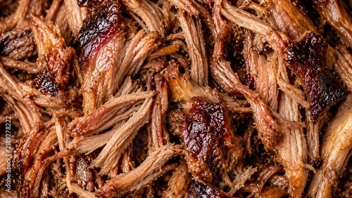 Pulled Pork Texture Closeup