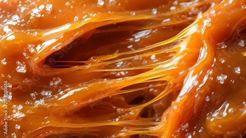Caramel Stretch Texture Closeup