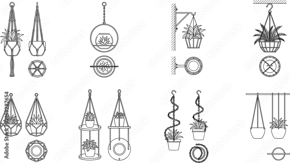 Fototapeta premium Vector Line Drawings of Athletes Performing Track and Field Sports and Fitness Exercises