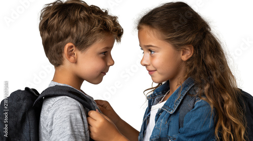 Children talking and communicating with each other