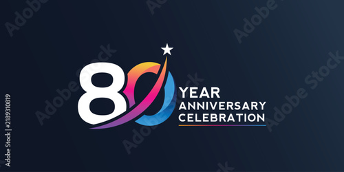 80th Anniversary Celebration Logo Mark