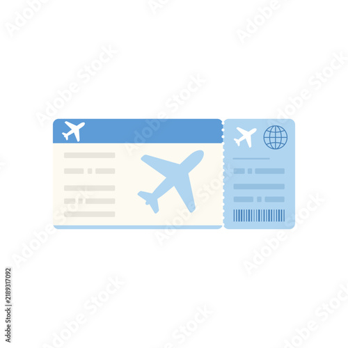航空券・搭乗券のイラスト