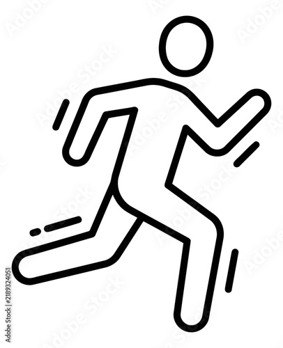 Running person fitness icon