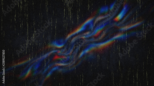 Canvastavla Abstract Chromatic Aberration Prism Light Effect Glitch Background Texture Retro