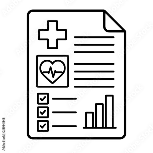 Medical Report Icon.