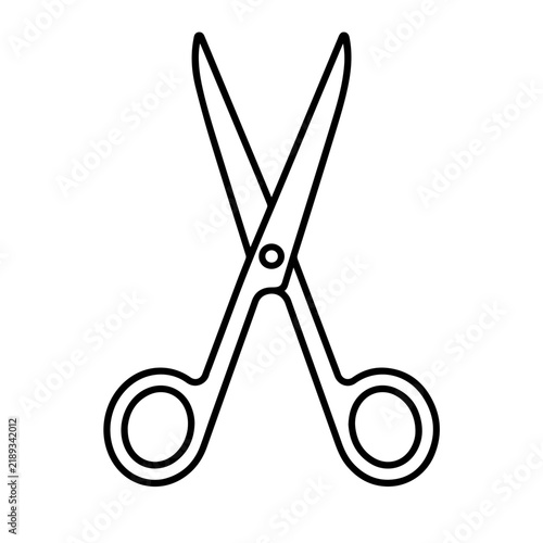 Surgical Scissors Icon design illustration