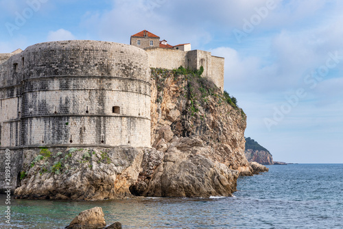 Fort Bokar and medieval stone walls of Dubrovnik, Croatia
