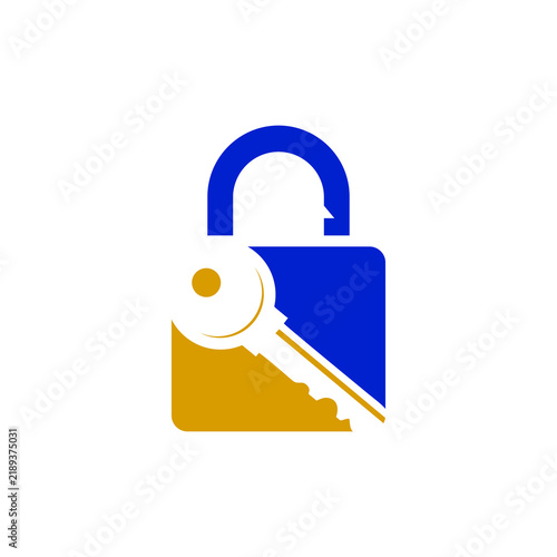 Lock Key Vector Logo Template Pro Vector, logo key, logo vector lock, symbolizing security and protection.