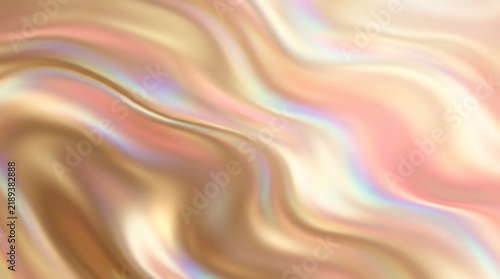 golden metallic liquid texture background with shiny and smooth wavy surface for design and decoration