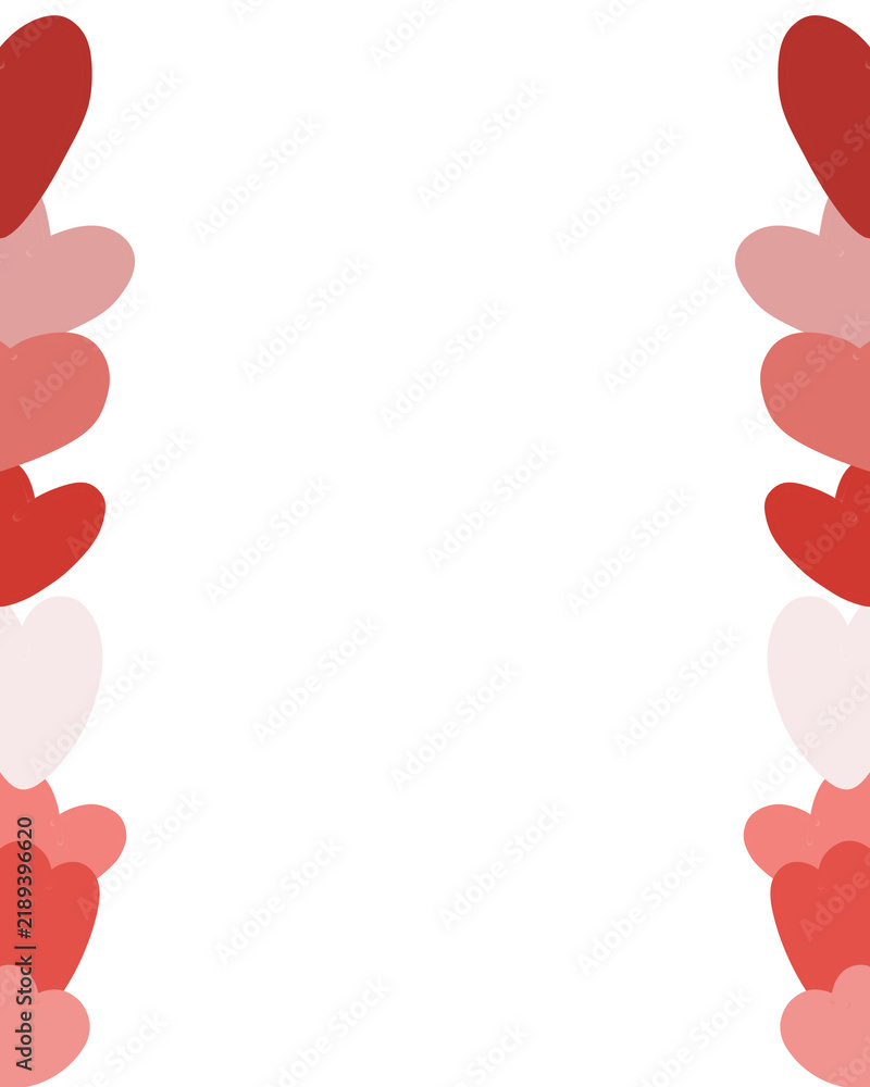 Obraz premium frame with hearts