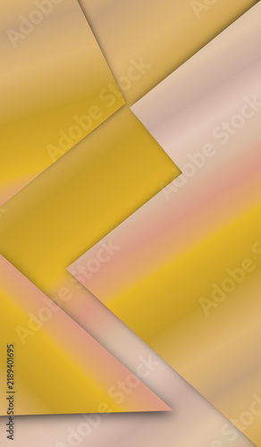 Abstract geometric background with soft golden and pink overlapping shapes