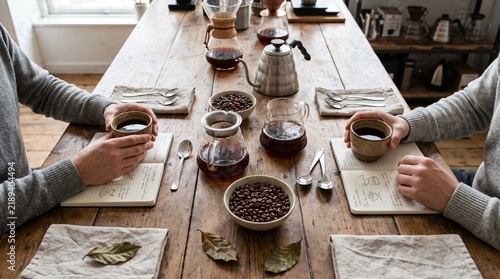 People participating in coffee