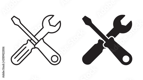 Repair icon flat clipart series