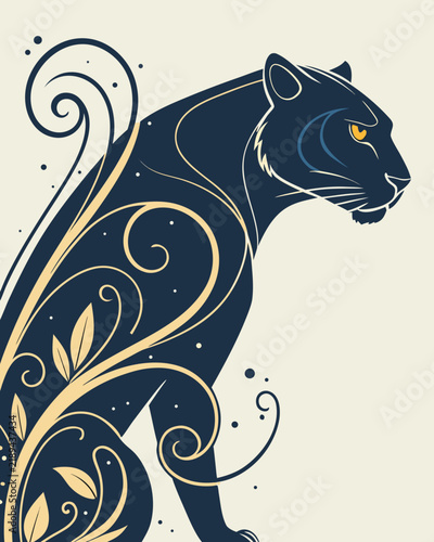  Ornamental Panther Elegance
