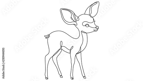 cute deer white background.