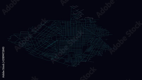 N’Djamena, Chad, City Infrastructure Expansion Animation, Urban Visualization Technology