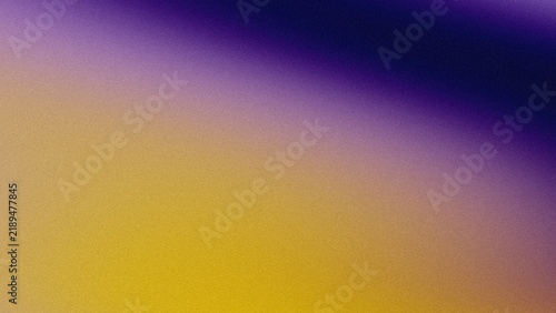Grainy gradient abstract background with purple and yellow color blend