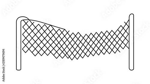 Fence mesh white background.