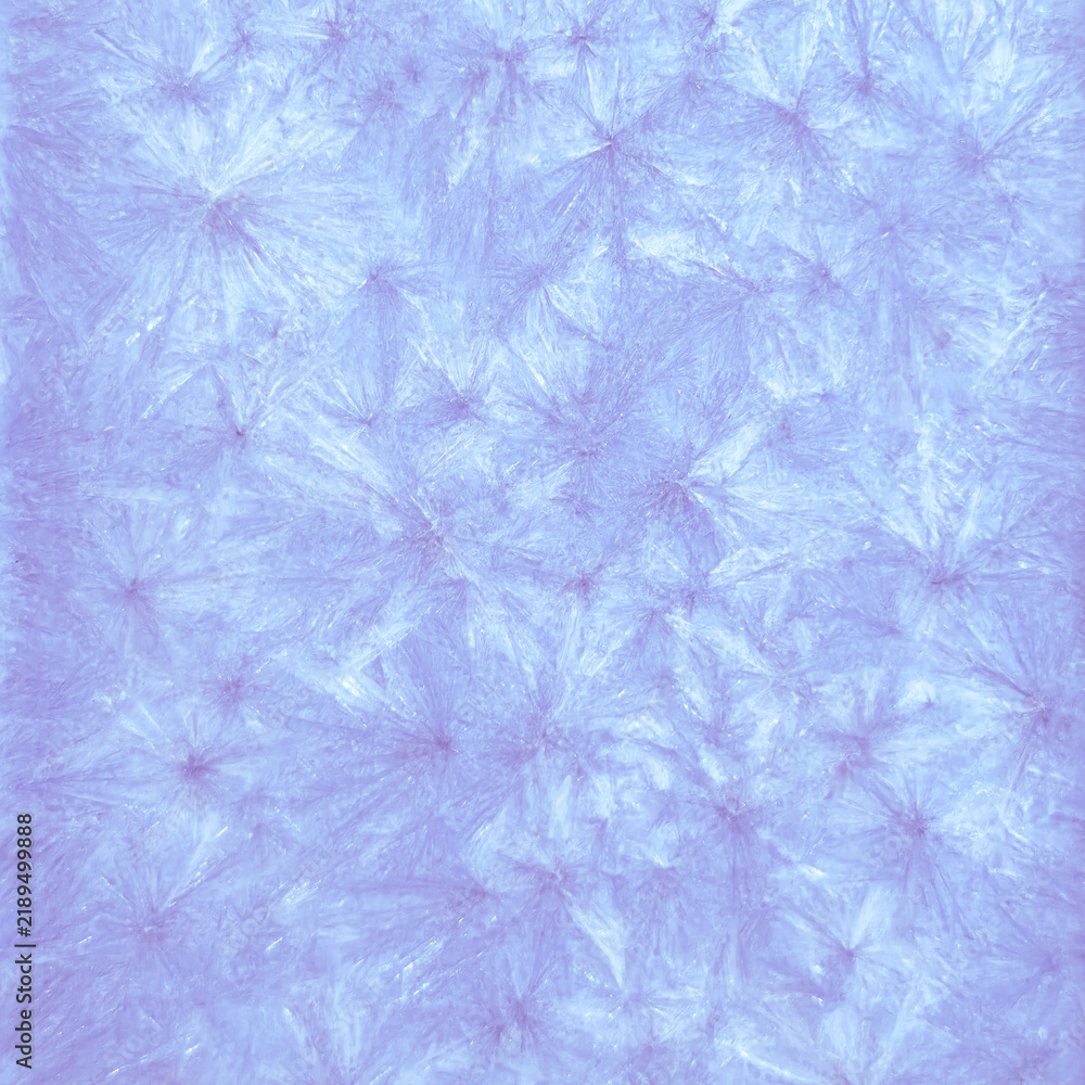 Obraz premium Blue and cyan frosty crystal dendritic square texture background