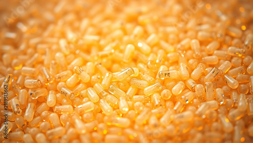 Phase change capsule texture with soft depth and warm gold