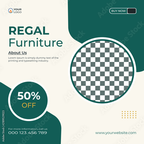 Modern Luxury Furniture Social Media Post Template