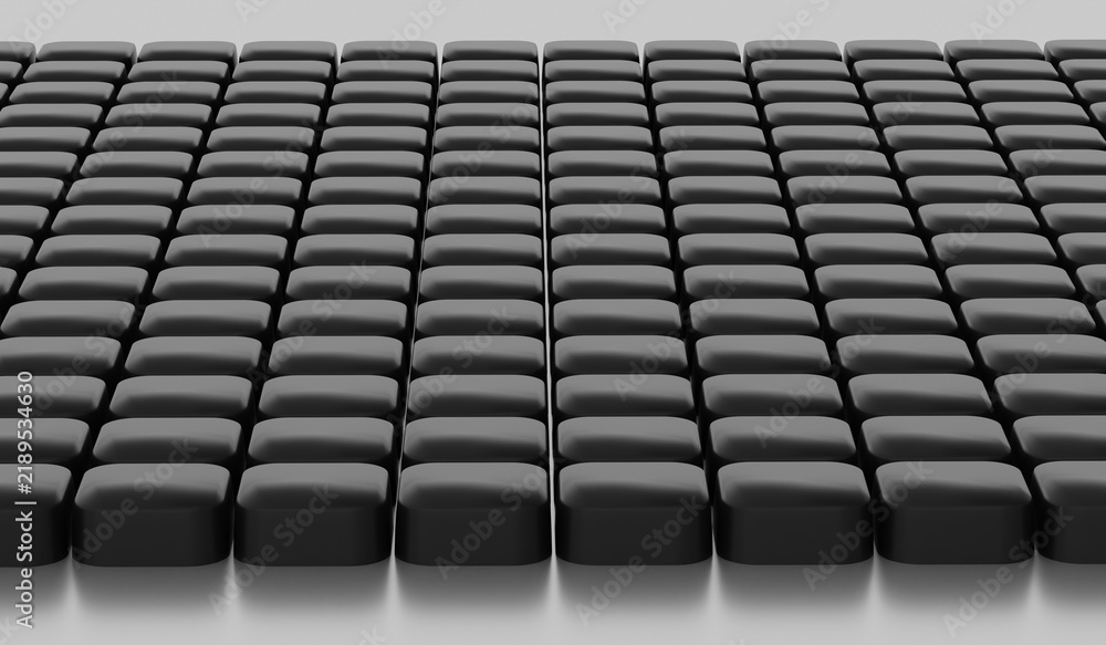 Fototapeta premium Abstract background, glossy squares, modern style, 3D illustration