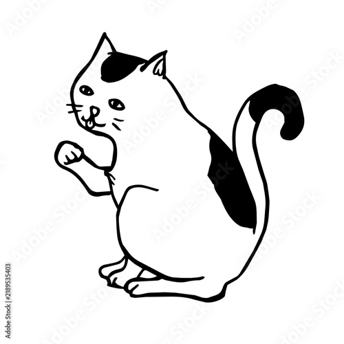 Naklejka 和風猫