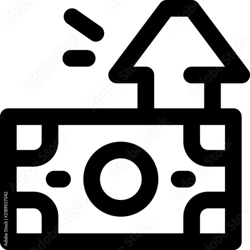 Quadro su tela salary line icon