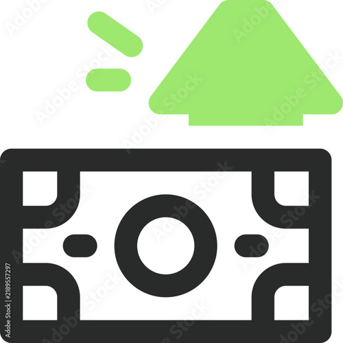 Quadro su tela salary dual tone icon