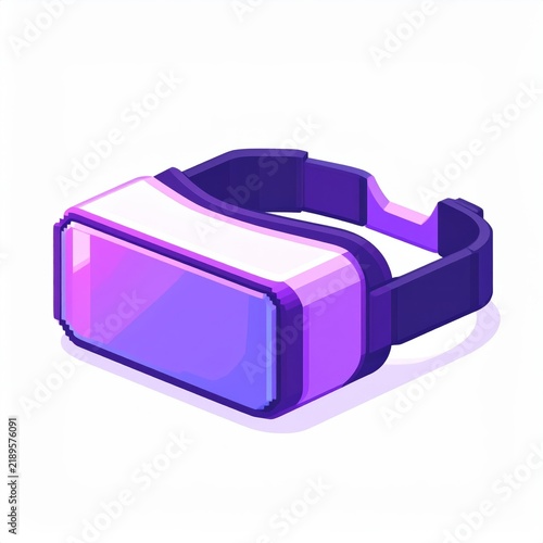 a purple and blue virtual