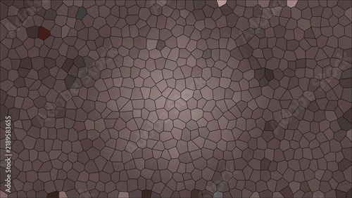 Irregular Cellular Mosaic Texture with Organic Polygonal Pattern in Warm Brown Tones.