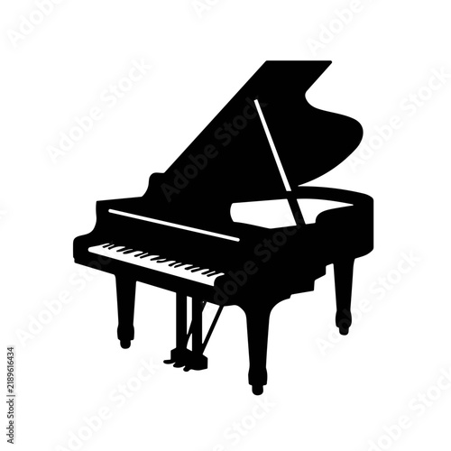 grand piano vector illustration